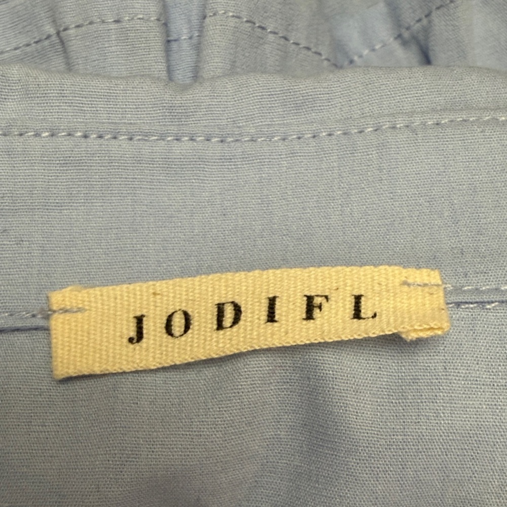 Light Blue Women's Top with Bow Accents - Picture 8 of 9